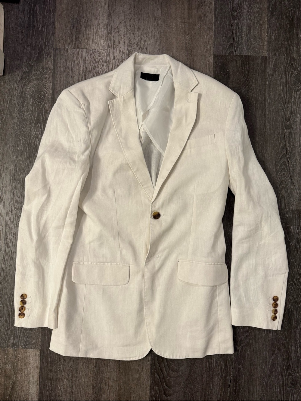 Club Room Linen Sport Coat Blazer Size Small (38) Mens White